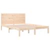 vidaXL Bed Frame without Mattress 135x190 cm Double Solid Wood