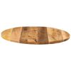 vidaXL Table Top &Oslash; 70x3.8 cm Round Solid Wood Rough Mango