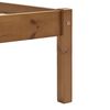 vidaXL Bed Frame without Mattress Honey Brown Solid Wood 160x200 cm (283212+2x321987)