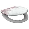 SCH&Uuml;TTE Toilet Seat with Soft-Close FLOWERS & WOOD