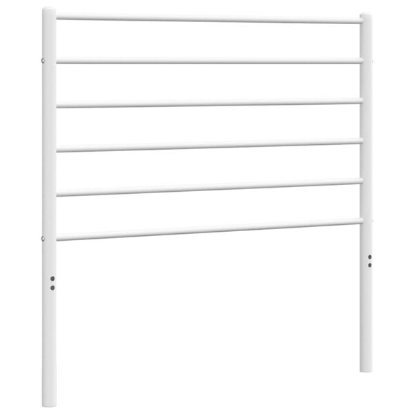 vidaXL Metal Headboard White 90 cm