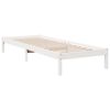 vidaXL Extra Long Bed Frame without Mattress White 80x210 cm Solid Wood Pine