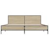 vidaXL Bed Frame without Mattress Sonoma Oak 200x200 cm