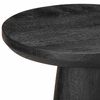 vidaXL Side Table Black &Oslash;30x60 cm Solid Wood Mango