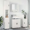 vidaXL Bathroom Furniture Set Wall-mounted 4 pcs High Gloss White
