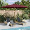 vidaXL Garden Parasol with Wooden Pole 350 cm Burgundy