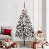 vidaXL Artificial Christmas Tree with 300 LEDs with Stand Green 210 cm