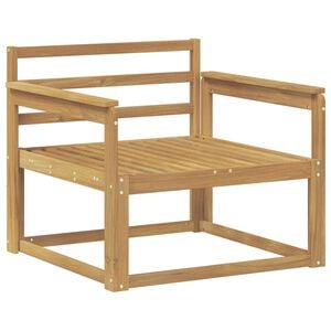 vidaXL Outdoor Middle Sofa Solid Acacia Wood White
