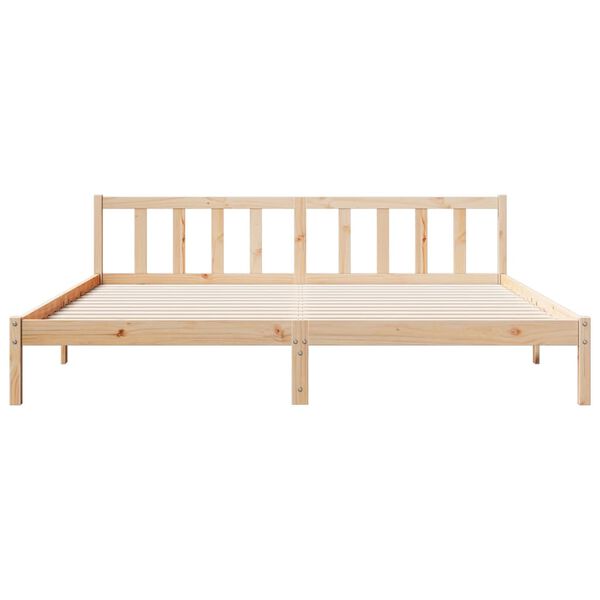vidaXL Extra Long Bed Frame without Mattress 180x210 cm Solid Wood Pine