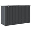 vidaXL Garden Storage Box Black 214 x 82 x 132 cm Steel