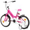 vidaXL Kids Bike 16 inch Black and Pink