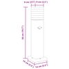 vidaXL Outdoor Floor Lamps with Sensors 3pcs Black 50 cm Aluminium