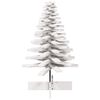vidaXL Wooden Christmas Tree for Decoration White 100 cm Solid Wood Pine