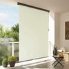 vidaXL Outdoor Roller Blind Striped Manual Cream 220 x 250 cm Fabric