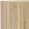 vidaXL TV Wall Cabinet with LED Lights Sonoma Oak 40.5x35x80 cm