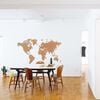 MiMi Innovations Wooden World Map Wall Decoration Giant Brown 280x170 cm