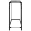 vidaXL Console Table with Black Glass Top 80x35x81 cm Steel