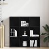 vidaXL Book Cabinet Black Oak 98x29x97.5 cm Engineered Wood