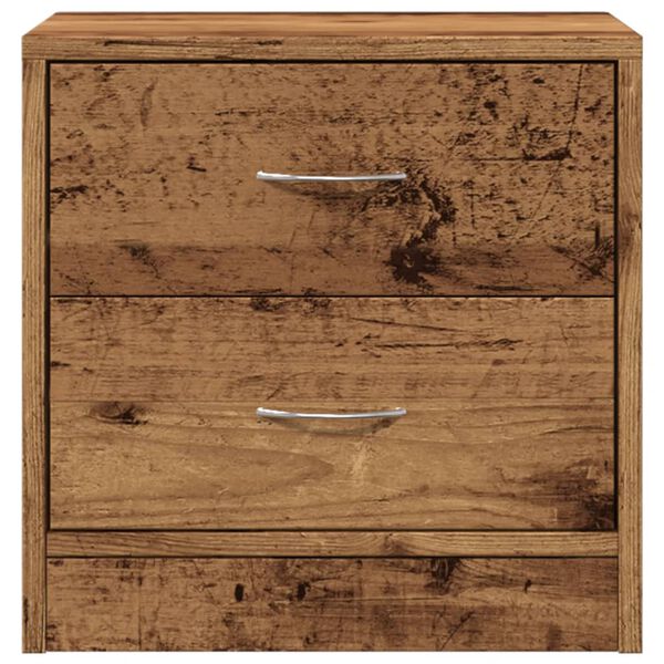 vidaXL Bedside Cabinet Old Wood 40x30x40 cm Engineered Wood