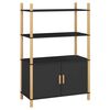 vidaXL Highboard Black 80x40x121 cm Engineered Wood