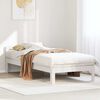 vidaXL Bed Frame without Mattress White 80x200 cm Solid Wood Pine