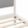 vidaXL Bed Frame with Headboard Light Grey 90 x 190 cm Fabric