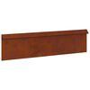 vidaXL Snail Fence 100 x 3.5 x 25 cm Weathering Steel Rusty