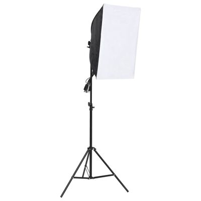 vidaXL Photo Studio Kit with Softbox Light, Backdrop and Reflector