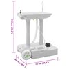 vidaXL Camping Handwash Stand with Wheels Grey 72 x 42 x 103 cm