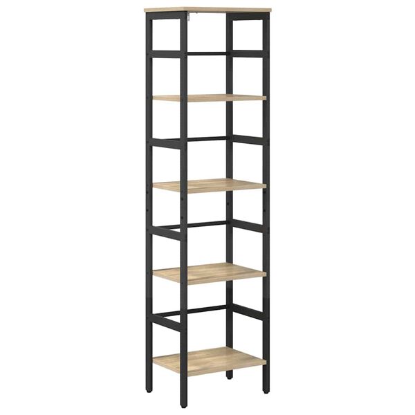 vidaXL Bookshelf Sonoma Oak 40 x 29.5 x 149 cm Engineered Wood