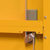 vidaXL Storage Cabinet 2 pcs Mustard Yellow 90 x 40 x 140 cm Steel