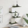 vidaXL Floating Shelf 4 pcs Olive Green 30 x 18 x 2.5 cm Steel