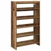 vidaXL Shoe Rack Old Wood 60x25x100 cm Engineered Wood
