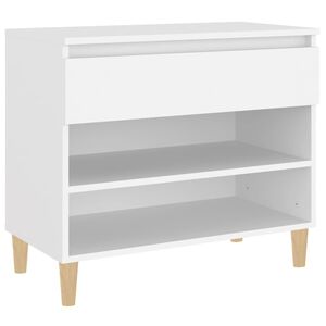 vidaXL Shoe Cabinet White 70x36x60 cm Engineered Wood