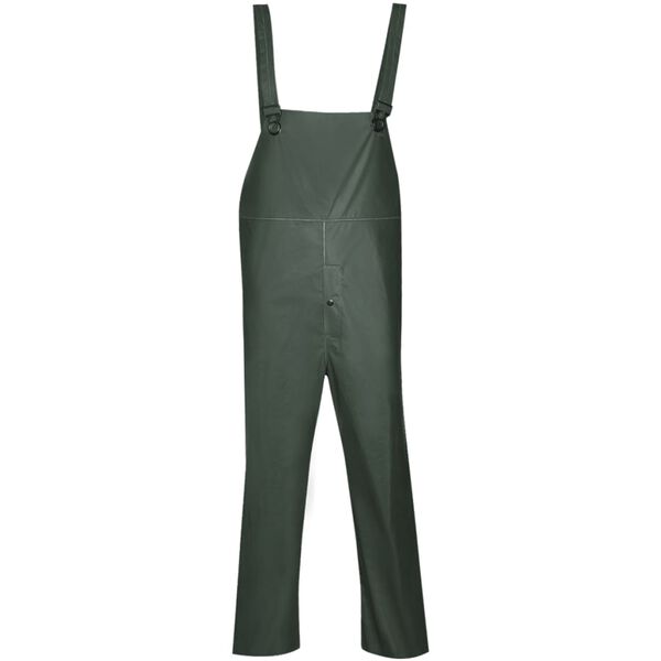 vidaXL Waterproof Heavy-duty 2-piece Rain Suit with Hood Green XXL