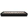 vidaXL Bed Frame with LED without Mattress Black 160x200 cm