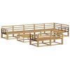 vidaXL Outdoor Sofa Set 9 pcs White Solid Acacia Wood
