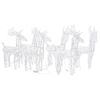 vidaXL Christmas Reindeers 6 pcs Multicolour 240 LEDs Acrylic