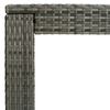 vidaXL 7 Piece Outdoor Bar Set with Armrest Poly Rattan Grey