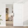 vidaXL Sliding Door White 86 x 198.5 cm Solid Pine Wood