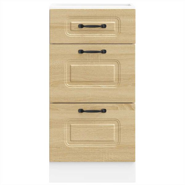 vidaXL Kitchen Base Cabinet Kalmar Sonoma Oak Engineered Wood
