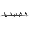 vidaXL Sliding Door Hardware Kit 213,5 cm Steel Black