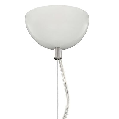 vidaXL Pendant Lamp White and Silver Ø50 cm E27