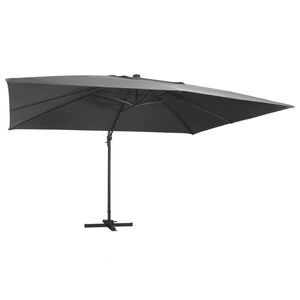vidaXL Cantilever Garden Parasol | Anthracite | Polyester | 400x300 cm