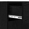 vidaXL Sideboard Black Oak 42.5 x 40 x 93 cm Engineered Wood