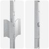 vidaXL Fence Post 11 pcs Silver 120 cm Steel