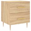 vidaXL Bedside Cabinets 2 pcs Sonoma Oak 40x35x47.5 cm Engineered Wood