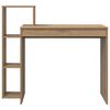 vidaXL Desk with Shelf Artisan Oak 100 x 40 x 90 cm Engineered Wood