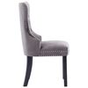 vidaXL Dining Chairs 2 pcs Grey Velvet