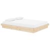 vidaXL Bed Frame without Mattress Solid Wood 140x190 cm